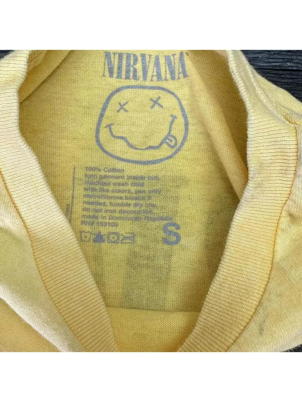 NIRVANA In Utero Yellow Angel Tee - Small